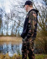 Fox LW BLack / Camo Split Zip Hoody 2XL