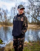 Fox LW BLack / Camo Split Zip Hoody 2XL