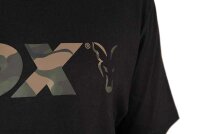 Fox Black Camo Logo T Shirt medium