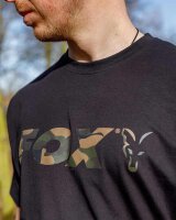 Fox Black Camo Logo T Shirt medium
