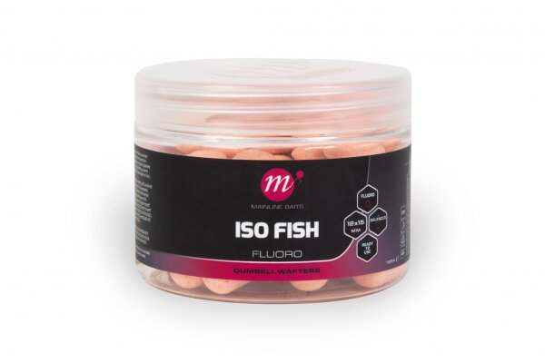 Mainline ISO Fish Fluoro Dumbell Wafters - 12 x 15mm