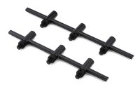 Fox Black Label Slim Adjustable 2 Rod Buzz Bars (110mm - 125mm)
