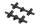 Fox Black Label Slim Adjustable 2 Rod Buzz Bars (110mm - 125mm)