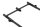 Fox Black Label Slim Adjustable 2 Rod Buzz Bars (110mm - 125mm)