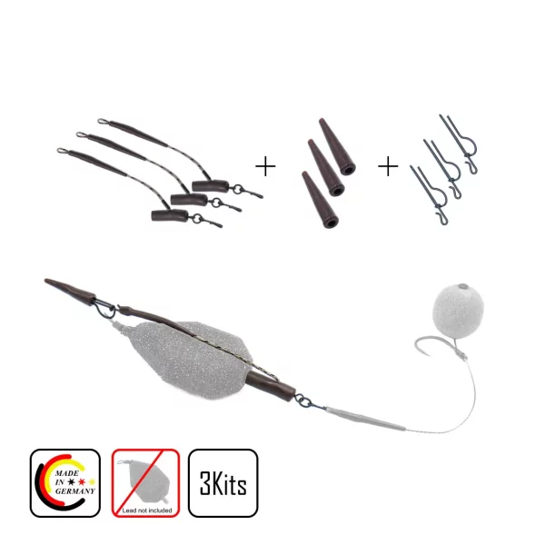 Poseidon Angelsport Multi Lead Action Kit (3per pack) L - 170/ 227gr; 6/ 8oz