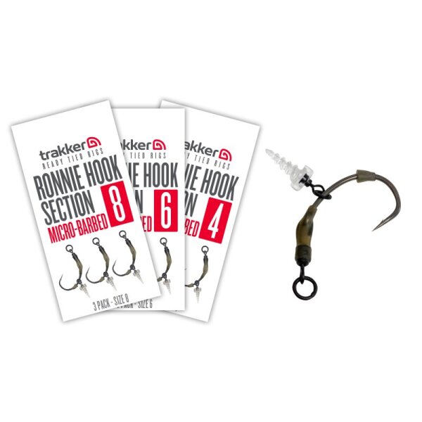 Trakker Ronnie Hook Section 3 Pack (Micro Barbed)