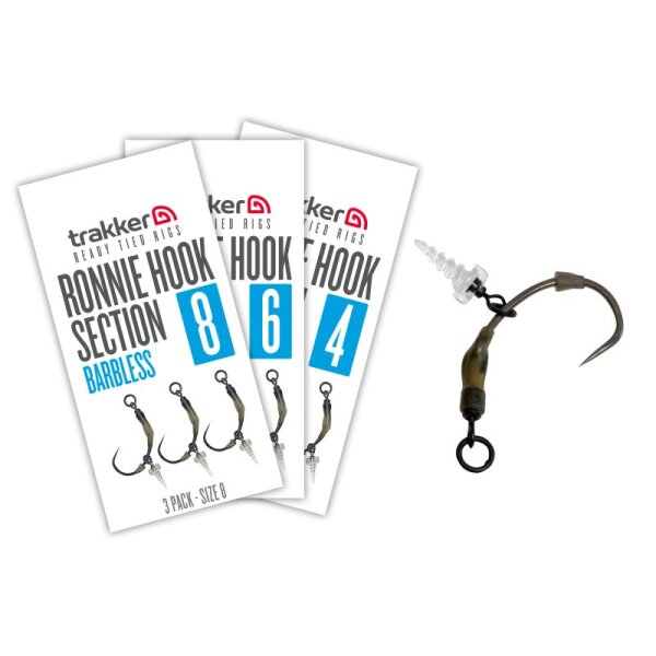 Trakker Ronnie Hook Section 3 Pack (Barbless)