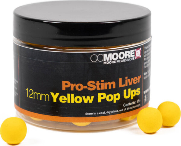 CCMoore Pro-Stim Liver Yellow Pop Ups 12mm