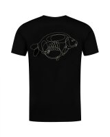 Korda One Liner Tee | Black L
