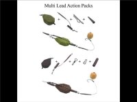 Poseidon Angelsport Multi Lead Action Pack Lead Clip System Green 142gr