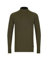 Korda Mock Neck Thermal LS Shirt | Dark Olive