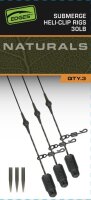 Fox Edges Naturals Heli-Clip Rigs 30lb Submerge 3pcs
