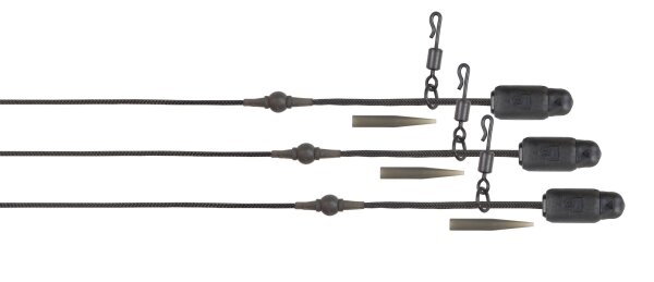 Fox Edges Naturals Heli-Clip Rigs 50lb Leadcore 3pcs