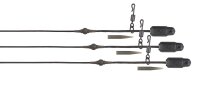 Fox Edges Naturals Heli-Clip Rigs 50lb Leadcore 3pcs
