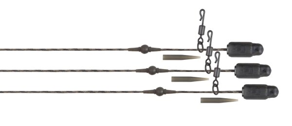 Fox Edges Naturals Heli-Clip Rigs 50lb Copper Core 3pcs