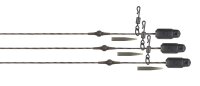 Fox Edges Naturals Heli-Clip Rigs 50lb Copper Core 3pcs