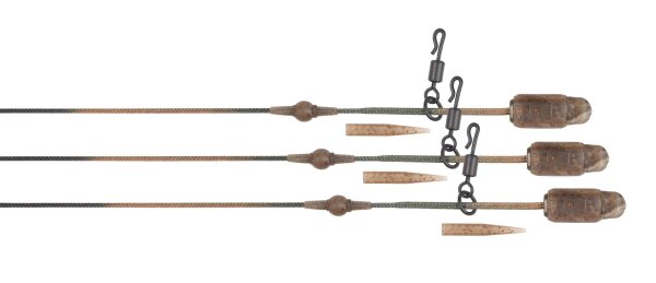 Fox Edges Camo Heli-Clip Rigs 50lb Leadcore 3pcs