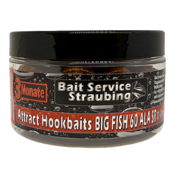 Baitservice Straubing BIG FISH 60 ALA SR Attract Hookbaits 140g 20 & 24 mm