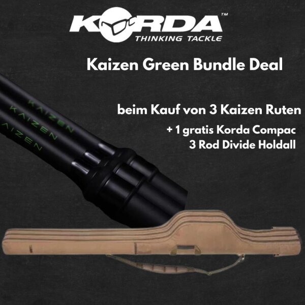 Korda Kaizen Green Bundle 13ft + Divide Holdall gratis