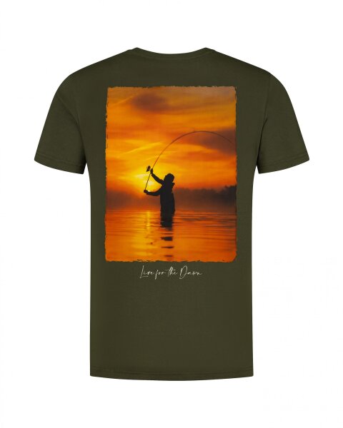 Korda Sunrise Tee | Dark Olive S