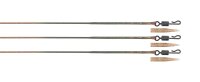 Fox Edges Naturals 50lb Leadcore Lead Clip Leaders 3pcs