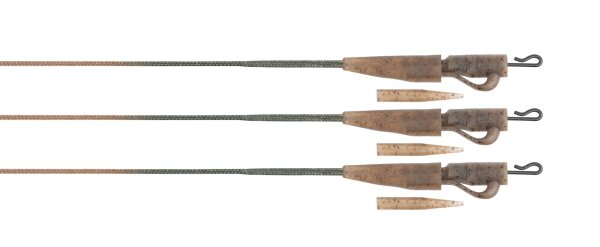 Fox Edges Naturals 50lb Leadcore Lead Clip Leaders 3pcs