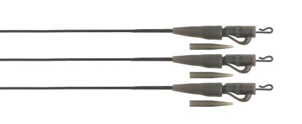 Fox Edges Naturals 50lb Leadcore Lead Clip Leaders 3pcs