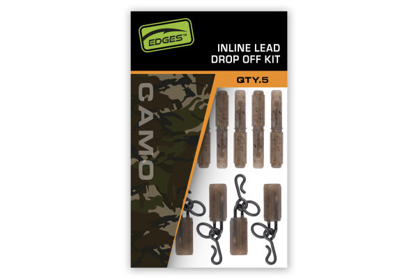 Fox Edges Camo Inline Lead Drop Off Kits x 5