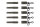 Fox Edges Naturals Inline Lead Drop Off Kits x 5