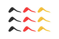Fox Edges Zig Aligna XL kit Multi Sleeve kit (3 yellow, 3...