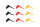 Fox Edges Zig Aligna XL kit Multi Sleeve kit (3 yellow, 3 red and 3 black)