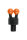 Fox Black label Bobbin Clip x 3 - Orange