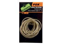 Fox Edges Hook Silicone Size 10-7 - trans khaki  x 1.5m