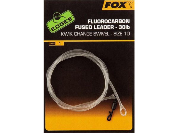 Fox Fluorocarbon fused leader - size 10 kwik change